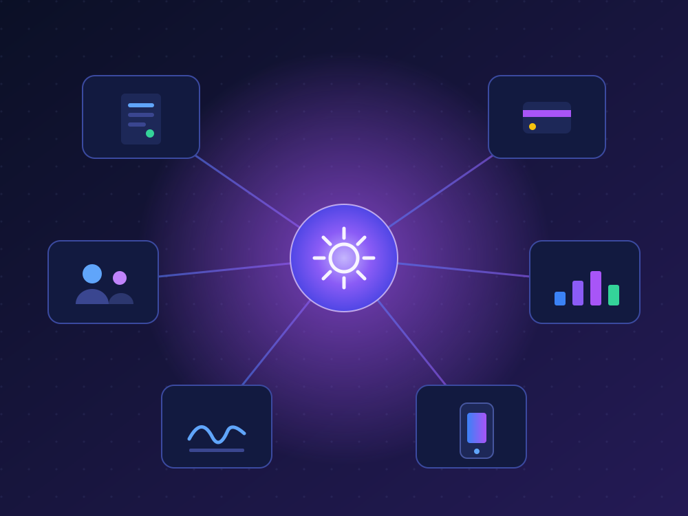 Le Web Builder IA assemble automatiquement les modules métier